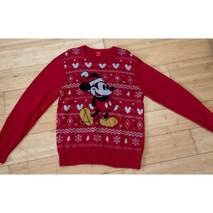 Disney Mickey Mouse Christmas theme sweater size XL